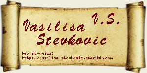 Vasilisa Stevković vizit kartica